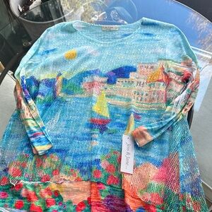 Women's Colorful Scenic Top